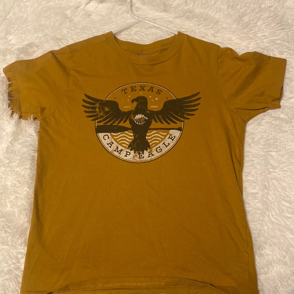 Camp eagle yellow shirt size 8